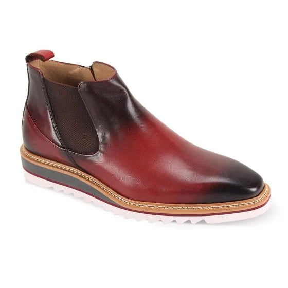 Giovanni Royce Zipper Boot Wine