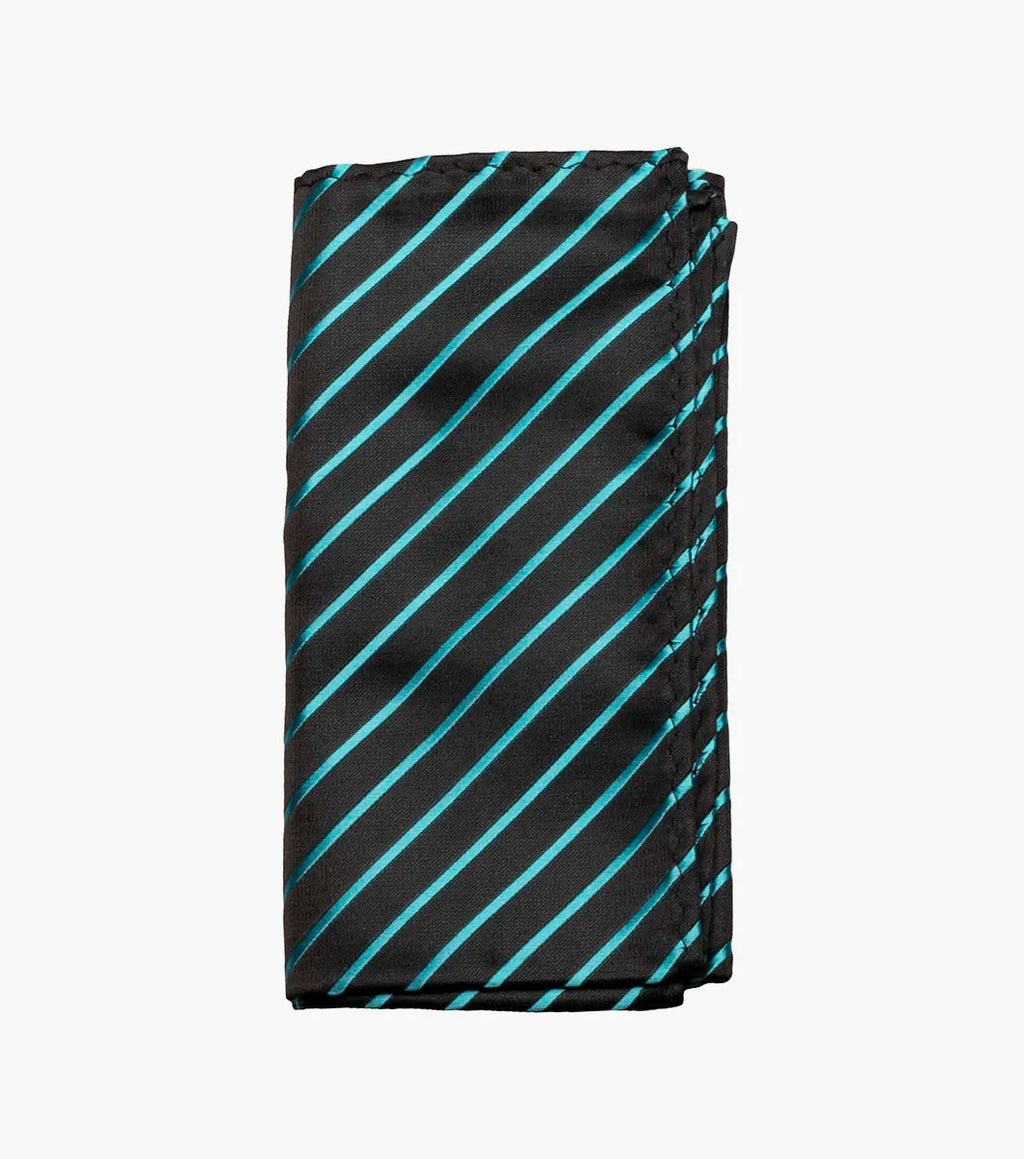 Stacy Adams Formal Teal Men's Tie & Hanky Set